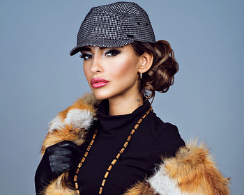 Beauty, winter, fur, model, girl, spring, hat, woman HD wallpaper