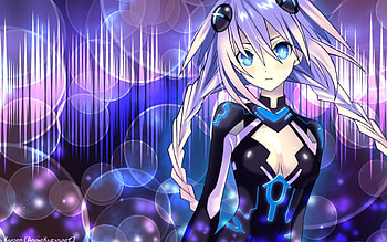 Purple Heart, game, girl, anime, neptunia hyperdimension HD wallpaper