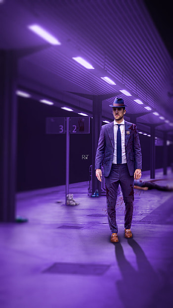 Purple Guy, purple, artistic HD phone wallpaper