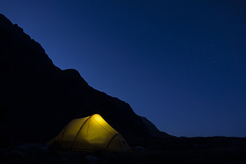 Mountains, Night, Dark, Darkness, Tent, Camping, Campsite HD wallpaper