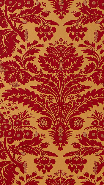 Damask, Red HD phone wallpaper