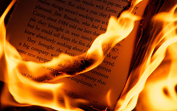 Book Burning, book, abstract, graphy, red, warm, burning HD wallpaper