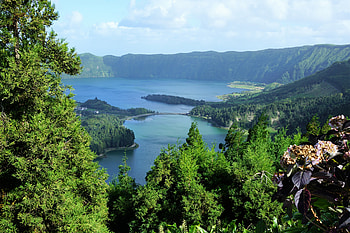 Nature, Sky, Lake, Portugal, Azores HD wallpaper