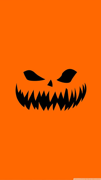 Halloween Spooky, eye, head, orange, andriod, scary, ios HD phone wallpaper