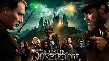 Dan Fogler Eddie Redmayne Mads Mikkelsen Jude Law Katherine Waterston Callum Turner Ezra Miller Fantastic Beasts The Secrets of Dumbledore HD wallpaper