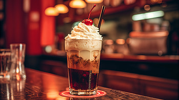 Indulge in a Root Beer Float Delight, root beer float, drink, ice cream, dessert, soda HD wallpaper