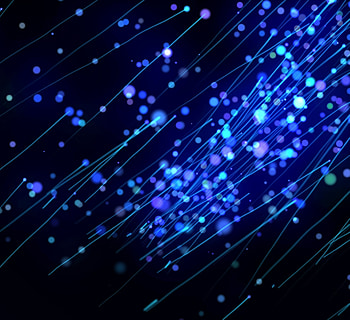 Cluster, fibers lines, glow blue HD wallpaper