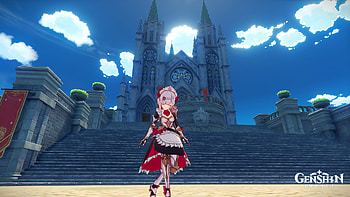 Noelle-Genshin Impact, maid, woman warrior, gothic, Noelle (Genshin Impact), video game, Genshin Impact HD wallpaper