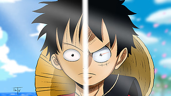 Luffy en su primer y último diseño, Monkey D. Luffy, Anime, One Piece HD wallpaper