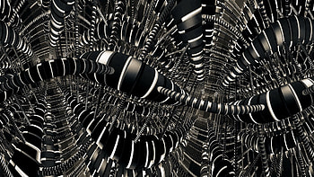 Abstract, Form, Bw, Chb, Immersion, System HD wallpaper