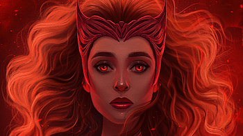 Scarletwitch Fanart, scarlet-witch, wanda-vision, superheroes, tv-shows, behance HD wallpaper