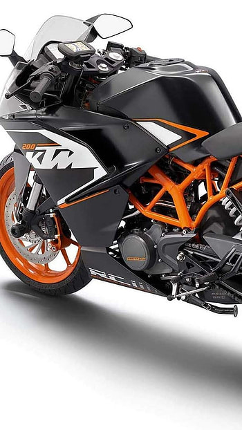 Ktm Rc 200, Black, Motor Bike, motor, bike HD phone wallpaper