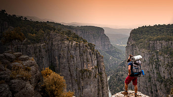 Tazy Canyon, Hiking HD wallpaper