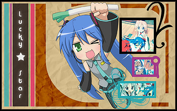 Konata Izumi Vocaloid, izumi, lucky star, konata izumi, konata, vocaloid HD wallpaper