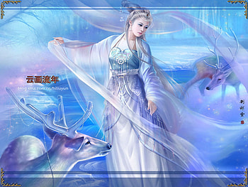Lady oriental, cool, cg, fantasy, woman HD wallpaper