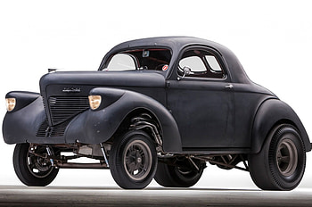 1939-Willys-Coupe-Gasser, Flat Black, Hotrod, Ford, Gasser HD wallpaper