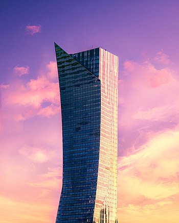 Sky, Architecture, Skyscraper, Building, Minimalism HD phone wallpaper