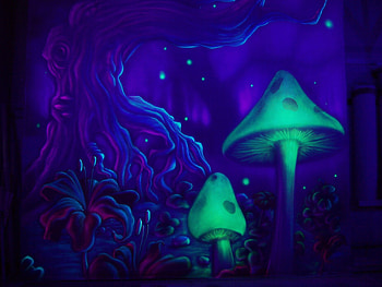 Trippy Mushroom HD wallpaper