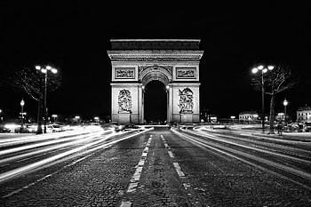 Arc de Triomphe, French iconic monument, Paris landmark, Historical architecture HD wallpaper