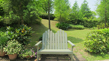 Relax for awhile, take a rest, verdant, garden, relax, fresh green HD wallpaper
