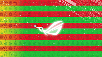 Republic Of Gamers X Christmas , republic-of-gamers, asus, computer, games, logo, christmas HD wallpaper