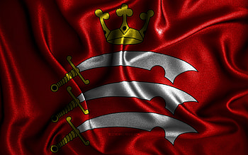 Middlesex flag, , silk wavy flags, english counties, Flag of Middlesex, fabric flags, 3D art, Middlesex, Europe, Counties of England, Middlesex 3D flag, England HD wallpaper