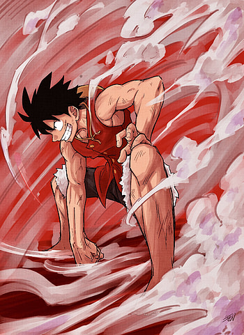 LUFFY GEAR SECOND, pirate, piece, one, manga, zoro, onepiece, sanji, anime HD phone wallpaper
