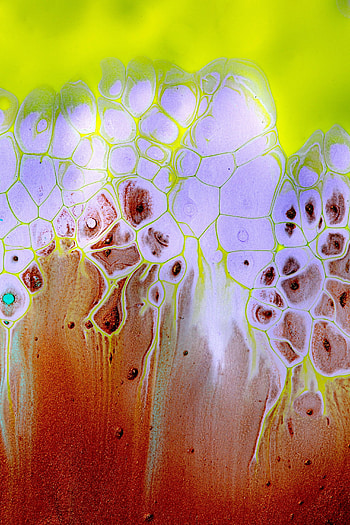 Abstract, Paint, Liquid, Stains, Spots, Fluid Art, Tinsel, Sequins HD phone wallpaper