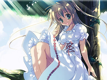 Nice Shade, cute, shade, anime, tree HD wallpaper