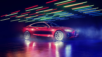 BMW Concept 4, luxurious car, 2019 HD wallpaper