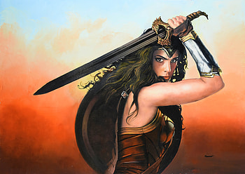 Wonder Woman Gal Gadot , wonder-woman, gal-gadot, superheroes, artwork, digital-art HD wallpaper
