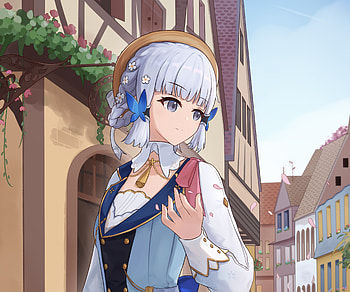Kamisato Ayaka, Kamisato Ayaka (Genshin Impact), video game, Genshin Impact HD wallpaper