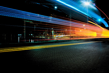 Cities, City, Shine, Light, Traffic, Movement HD wallpaper