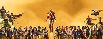 Marvel 10 Year Anniversary, marvel, superheroes, avengers-infinity-war, valkyrie, iron-man, captain-america, gamora, groot, black-widow, hawkeye, hulk, loki, black-panther, doctor-strange, star-lord, vision, nebula, war-machine, captain-marvel, thor HD wallpaper