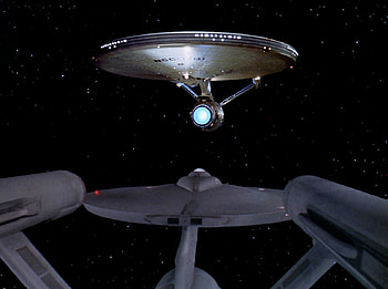 Enterprise Past and Present, TOS, Enterprise, Star Trek, Constitution Class Refit, Constitution Class HD wallpaper