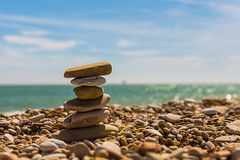Nature, Stones, Beach, Balance, Harmony HD wallpaper