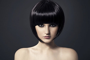 Beauty, lady, model, bobhaircut HD wallpaper