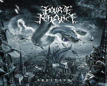 Hour Of Penance Technical Death Metal Heavy Italy 1hop Doom Dragon Fantasy Lightning Snake Dark Evil At Dark HD wallpaper