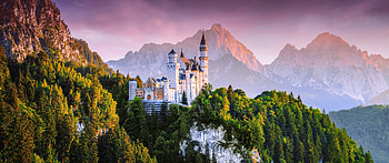 Neuschwanstein castle, German fairy tales, Ancient architectural marvels, Nature's beauty HD wallpaper