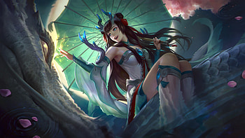Mobile Legends: Bang Bang, Video Game, Long Hair, Oriental, Umbrella HD wallpaper