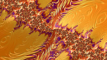 Trippy Psychedelic Fractal, colorful, colors, orange (Color), Abstract, fractal HD wallpaper
