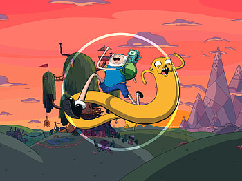 Finn the human, Jake the dog, Adventure Time , BMO overlay HD wallpaper
