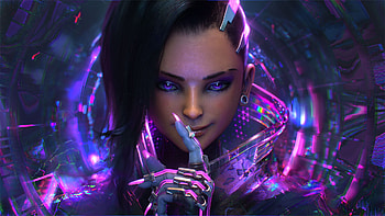 Sombra Overwatch Artwork, sombra, overwatch, artwork, games, deviantart HD wallpaper