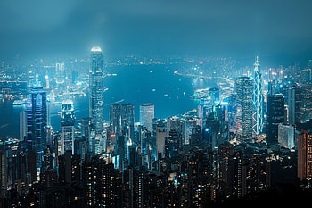 Hong Kong Skyline – Stunning Cityscape Lights, city, cityscape, skyline, man made, Hong Kong HD wallpaper