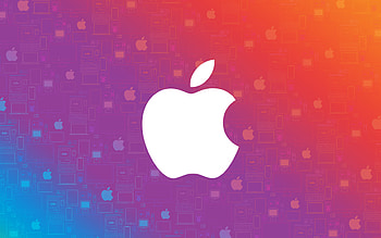 Apple, logo, digital art HD wallpaper