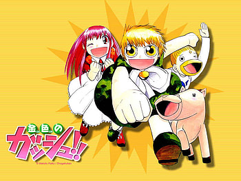 Zatch bell, horse, tia, zatch, ponygon, girl, boys HD wallpaper