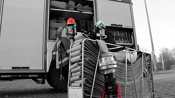 Water lights fire trucks firefighter | (57227) HD wallpaper