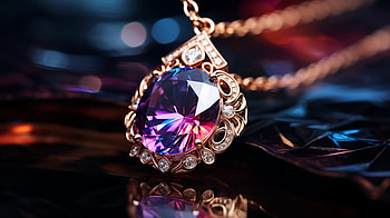 Luminous Amethyst Pendant — Ultra, pendant, gemstone HD wallpaper