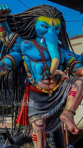 Ganpati, riddhesh, devotional, bhakti, god HD phone wallpaper