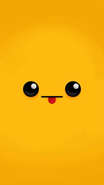 Cute Face, red, ıpromax, max, neon, pacaccu, black, yellow, viral, pro HD phone wallpaper